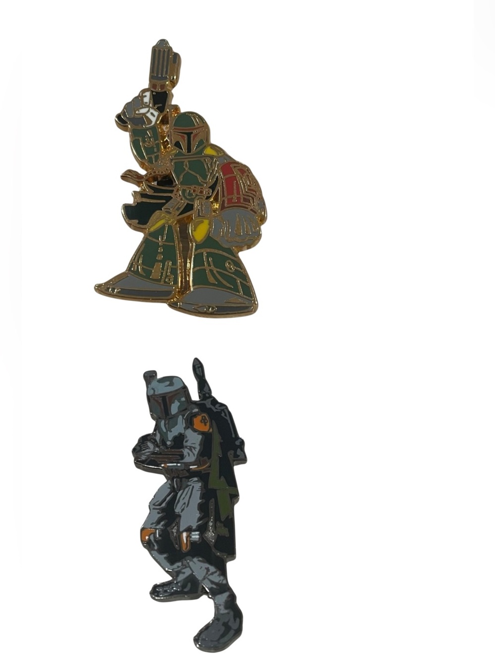 Disney Pins Set of 2 Star Wars Boba Fett Attack of the Clones EUC Size